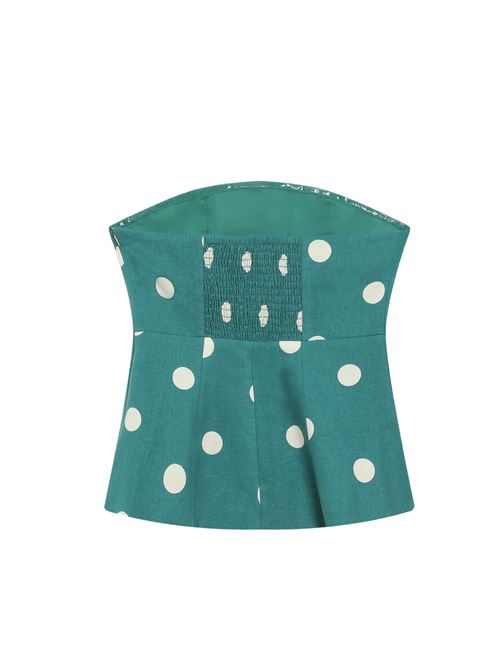 Bustier peplum in misto lino Grace & Mila | SS2627019EMER